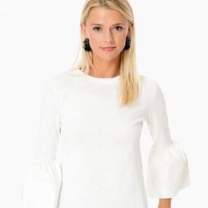 White Tulip Sleeve Tee